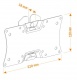 Кронштейн для телевизора Holder LCDS-5060 черный глянец 19"-32" макс.30кг настенный фиксированный