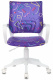 Кресло детское Бюрократ KD-W4 фиолетовый Sticks 08 крестов. пластик белый пластик белый