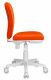 Кресло детское Бюрократ KD-W10 оранжевый 26-29-1 крестов. пластик пластик белый