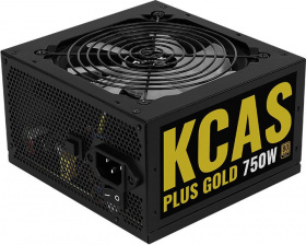 Блок питания Aerocool ATX 750W KCAS PLUS GOLD 750W RGB 80+ gold (20+4pin) APFC 120mm fan color LED 8xSATA RTL