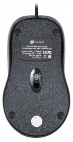Мышь Оклик 205M черный оптическая (800dpi) USB (3but)