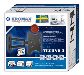 Кронштейн для телевизора Kromax TECHNO-3 белый 15"-40" макс.20кг настенный поворот и наклон