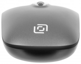 Клавиатура + мышь Оклик 300M клав:серый мышь:серый/черный USB беспроводная slim (1488402)