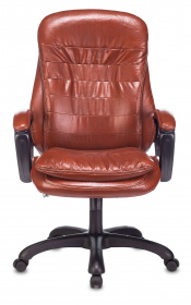 Кресло руководителя Бюрократ T-9950LT коричневый Boroko-37 эко.кожа крестов. пластик