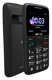 Мобильный телефон Digma S220 Linx 32Mb черный моноблок 2Sim 2.2" 176x220 0.3Mpix GSM900/1800 MP3 FM microSD max32Gb