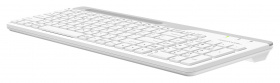 Клавиатура A4Tech Fstyler FK25 белый/серый USB slim