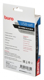 Разветвитель USB-C Buro BU-HUB4-0.2-U3.0 4порт. черный