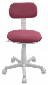 Кресло детское Бюрократ CH-W201NX розовый 26-31 крестов. пластик пластик белый