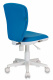 Кресло детское Бюрократ KD-W10 голубой 26-24 крестов. пластик пластик белый