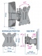 Кронштейн для телевизора Kromax CASPER-102 черный 10"-32" макс.25кг настенный поворот и наклон
